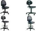 Actual product image Topstar Tec 50 Bodengleiter + Fussring Kunstlederpolster schwarz 590-840 mm
