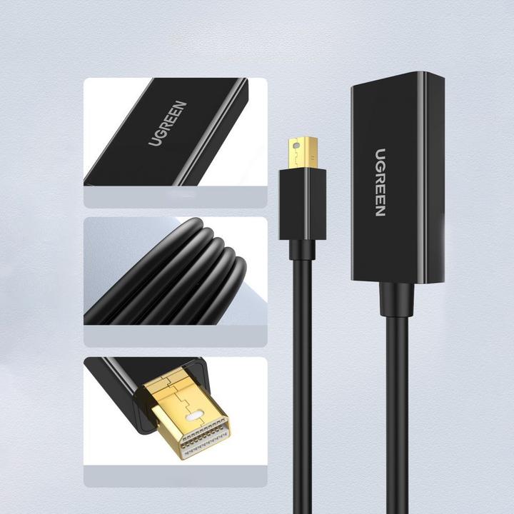 Actual product image Ugreen Mini Display Port to HDMI Adapter Converter 4K (HDMI, Mini DP, 25 cm)