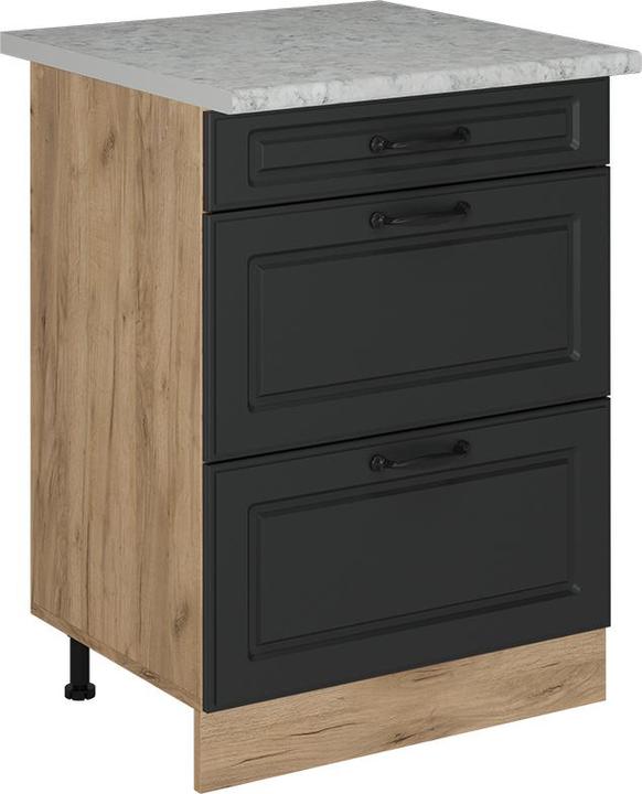 Anthrazit, Anthrazit Landhaus, Goldkraft Eiche, Marble-Weiss