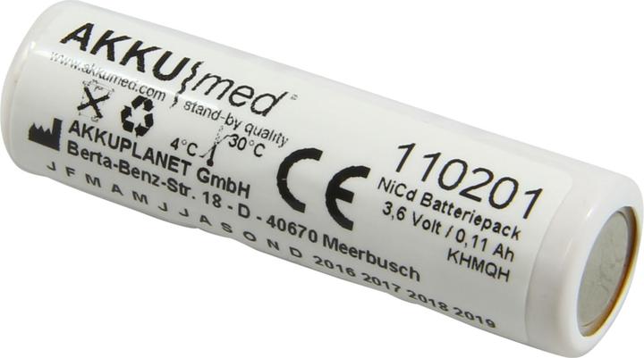 AccuCell Batteria Elmed Flowcheck SpiroMeter FLC1000, conforme a CE (1 pz., Specifico del dispositivo, 110 mAh, Accumulatore di carica elettrica)