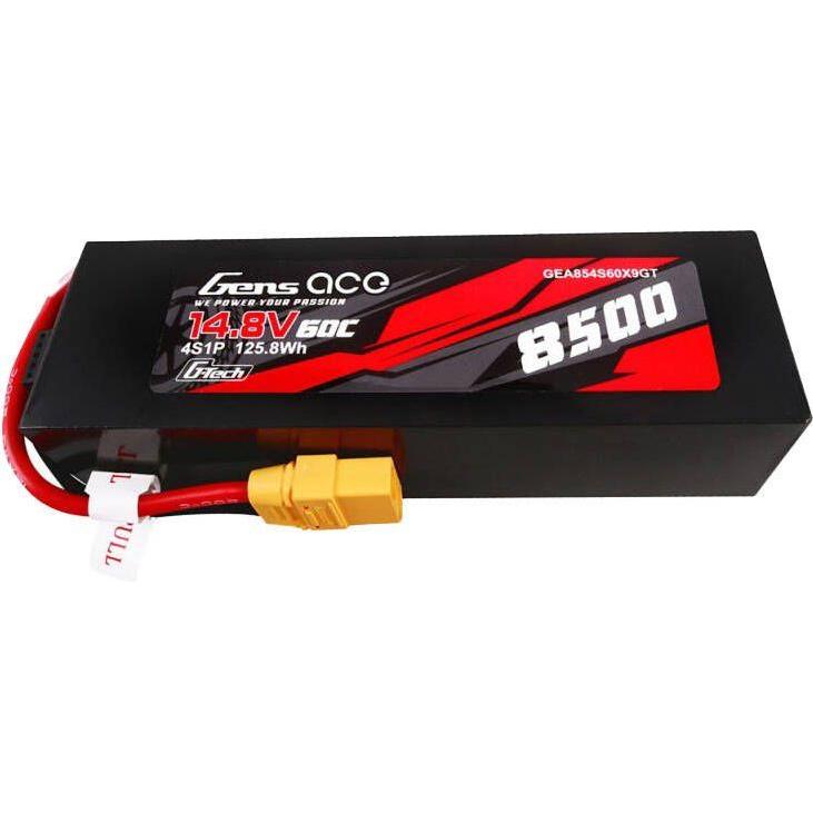 Gens Ace G-Tech 8500mAh 14.8V 60C 4S1P Lipo Battery Pack PC Material Case with XT90 plug (14.80 V, 8500 mAh)