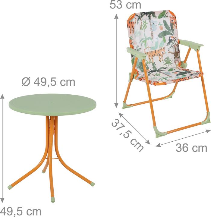 Produktbild Relaxdays Camping-Kindersitzgruppe (Kinderstuhl, Kindertisch)