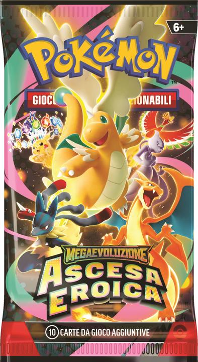 Produktbild Pokémon Pokemon ITA Megaevoluzione Ascesa Eroica Bundle 6 buste (Italienisch, Booster Pack)