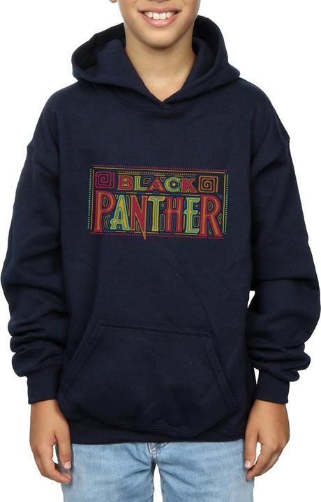 Produktbild Black Panther Tribal Logo Kapuzenpullover Jungen (140, 146)