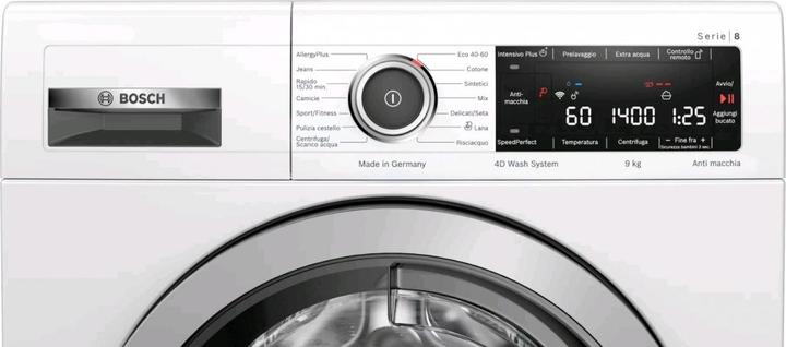 Image du produit Bosch Hausgeräte Série 8 Lave-linge à chargement frontal 9 kg 1400 UmA ITModèle (9 kg, Gauche)