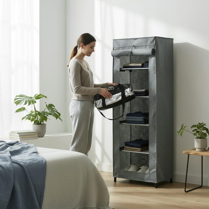 Produktbild HAKU Möbel Stoffschrank (60 x 50 x 173 cm)