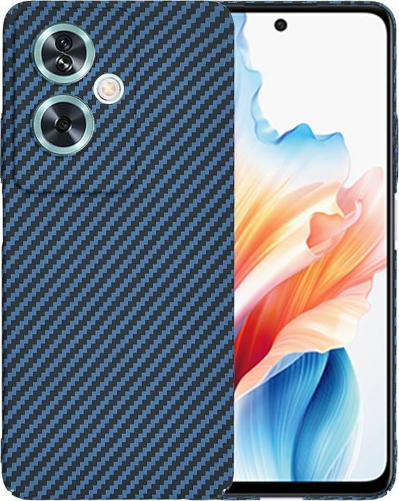 Image du produit Techsuit - Carbonite FiberShell - Oppo A79 5G / OnePlus Nord N30 SE - Cyan (Oppo A79)