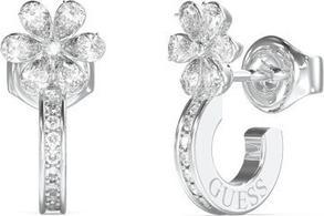 Produktbild Guess Steel Semicircular Earrings With Lily Flowers