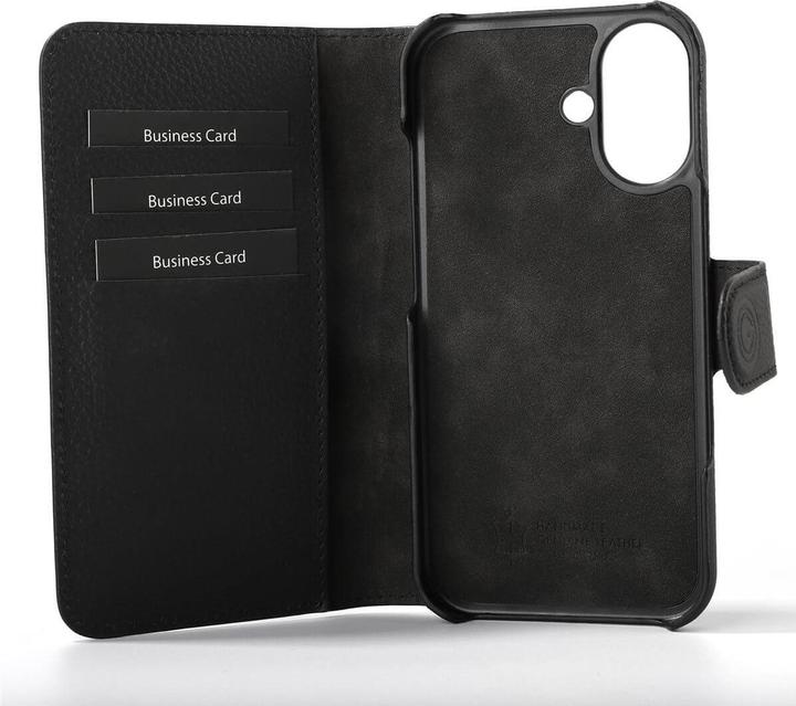 Image du produit Mike Galeli Book-Cover cuir véritable Joss black (Apple iPhone 16)