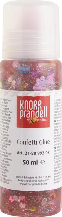 Produktbild Knorr Prandell Glitter Confetti Glue, 50ml (Silber, Sterne, 50 ml)