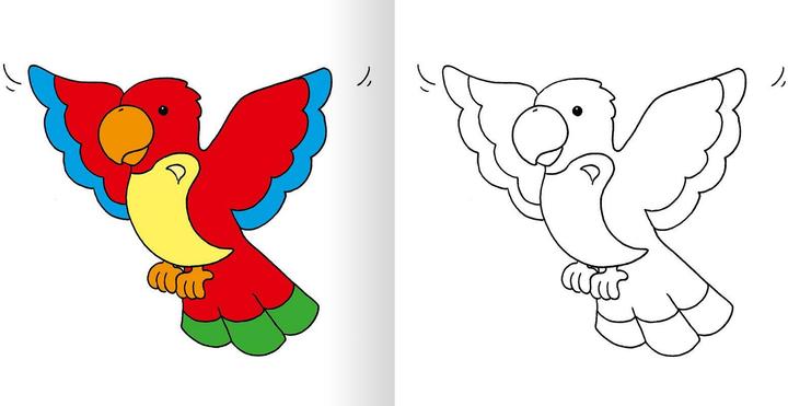 Actual product image My first thick colouring book Colourful animal world