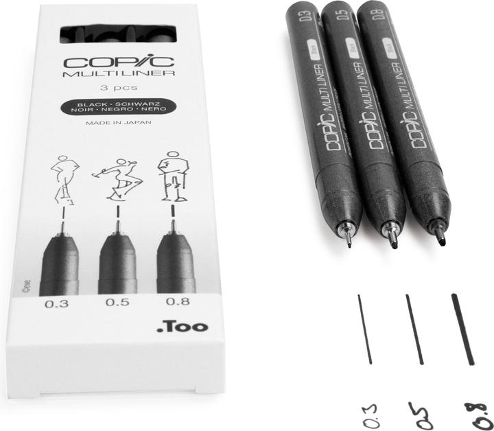 Image du produit Copic Multiliner (Noir, 3 x)