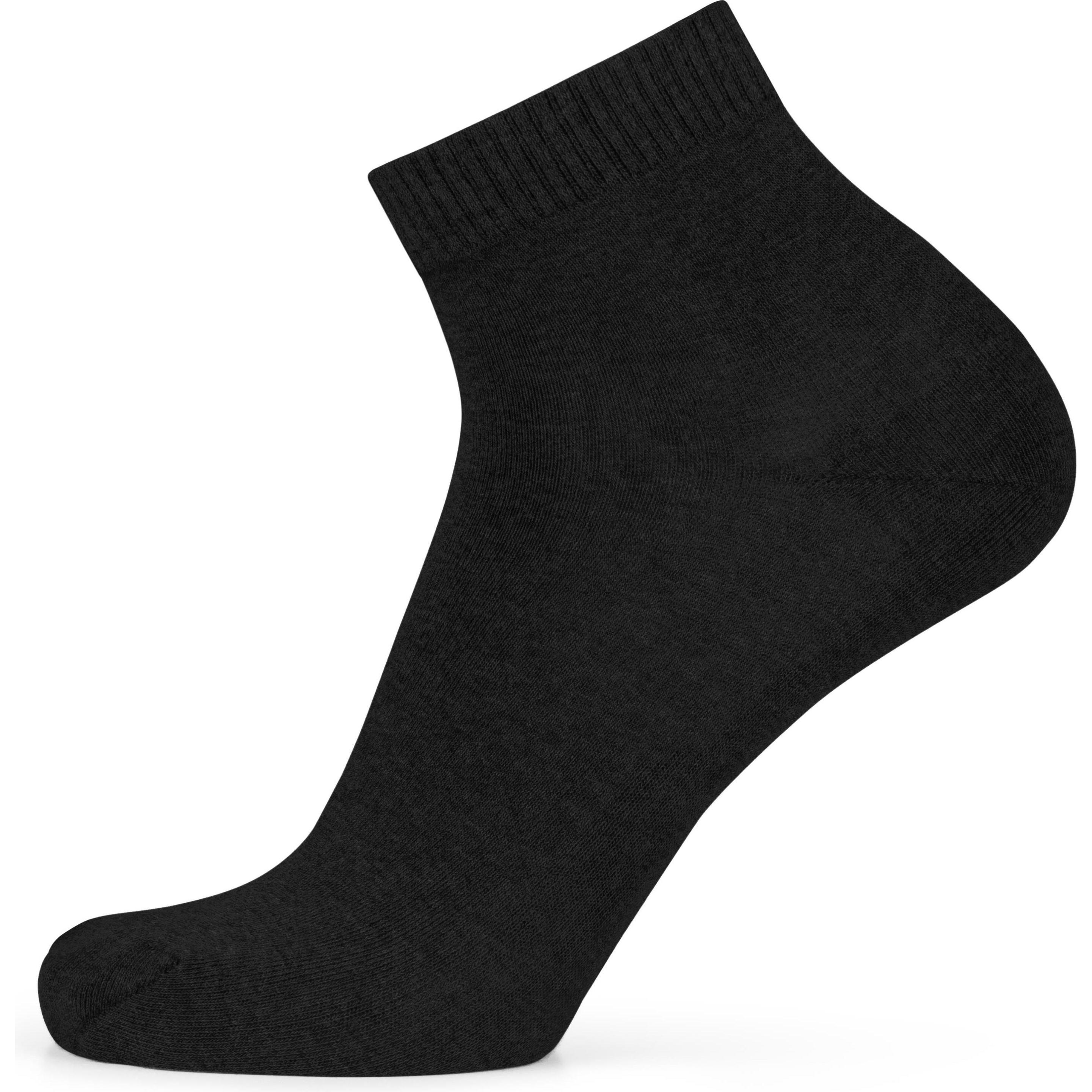 Thumbnail - Normani, Herren, Socken, 6 Paar Kurzschaft Gesundheitssocken mit Komfortbund, Schwarz, (6er Pack, 35 - 38)