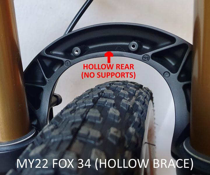 Actual product image RRP ProGuard Bolt On V2 - Adapter Bracket - Ohlins RXF38 (Front mudguard)