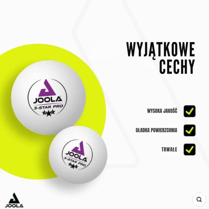 Actual product image Joola 3-Star Pro Ball (x24) (24 pcs.)