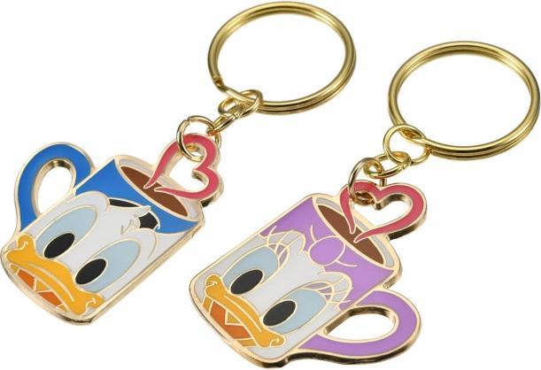 Actual product image Disney Donald & Daisy key ring pair