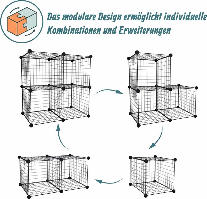 Image du produit Relaxdays étagère modulable (75 x 37 x 75 cm)