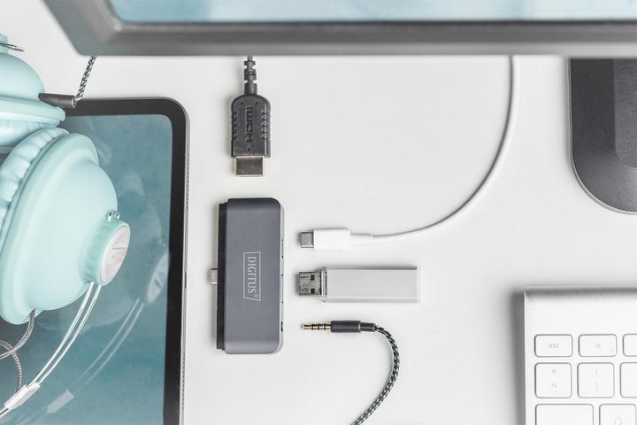 Produktbild Digitus USB-C Mobile Dock (USB-C, 4 Ports)
