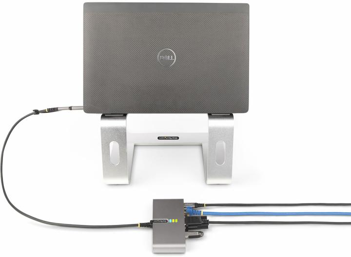 Image du produit StarTech com 5G2A1SGBB-USB-C-HUB, Avec fil, USB 3.2 Gen 1 (3.1 Gen 1) Type-C, 100 W, 10,100,1000,200 (USB-C)