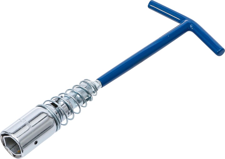Produktbild BGS Zündkerzenschlüssel mit T-Griff, Gelenkfeder Sechskant SW 16 mm / SW 21 mm