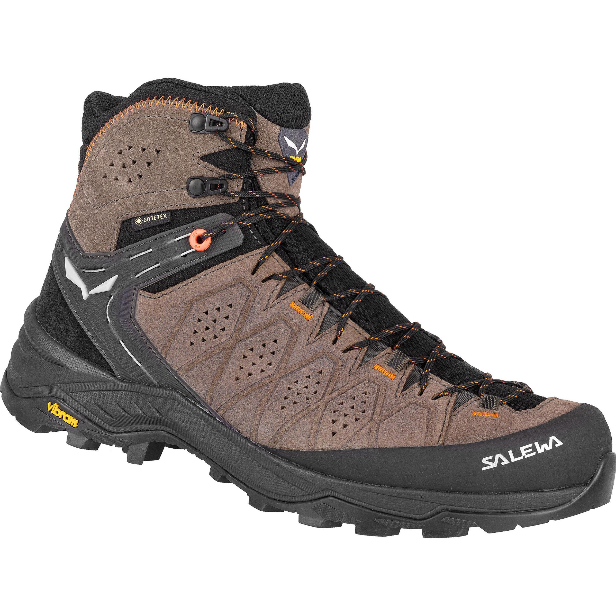 Salewa, Herren, Wanderschuhe, Alp Trainer 2 Mid GTX Schuhe (43), Braun