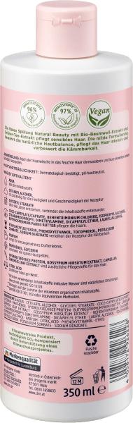 Produktbild dm Balea Spülung Natural Beauty Bio-Baumwoll-Extrakt und Grüner-Tee-Extrakt (350 ml)