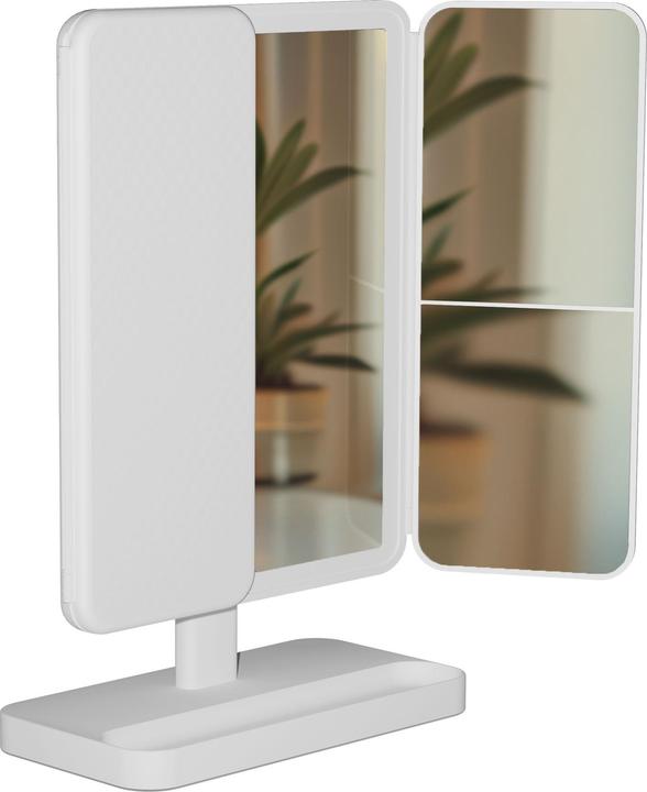 Produktbild CLP Schminkspiegel Otley LED 3 Lichtfarben dimmbar mit Vergrösserung und USB