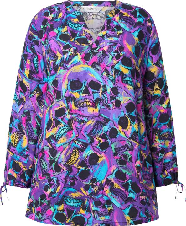 Produktbild Angel of Style Tunika, A-Linie, Totenkopf-Muster, 3/4-Ärmel (56)
