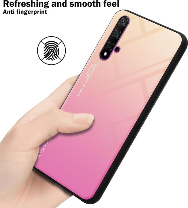 Actual product image Cadorabo TPU 2 colors glass cover (TCL 20S, Huawei Nova 5T, K20)