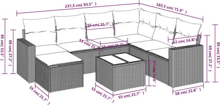 Produktbild vidaXL Houston