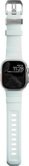 Produktbild Nomad Rocky Point Band 46/49mm Icy Blue Glow Connector Natural (Kompressionsgeformter Fluorkautschuk (FKM), Apple Watch Ultra 2, Apple Watch Ultra)