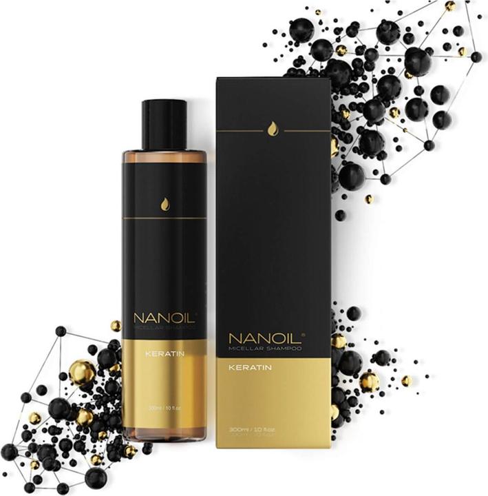 Actual product image Nanoil Micell shampoo with keratin (300 ml, Liquid shampoo)