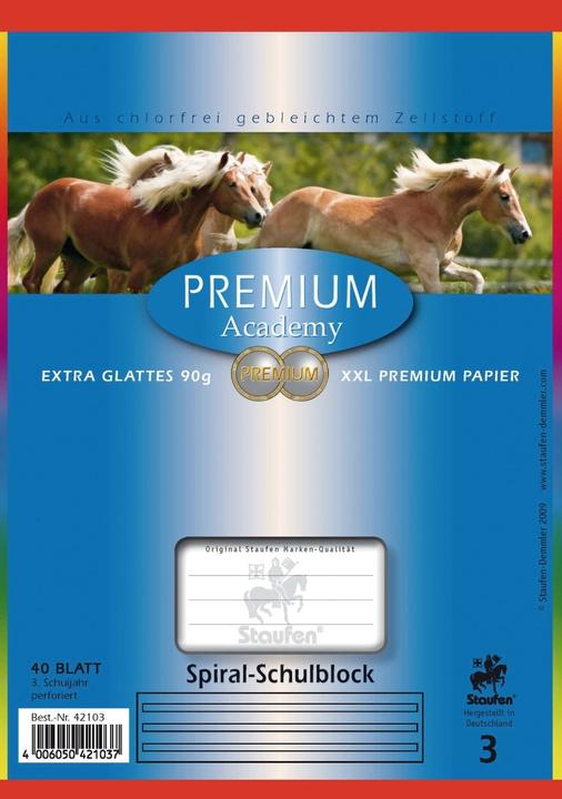 Actual product image Staufen Spiral pad A5 40BL Lin.3 grey (A5, Special ruling, Hardcover)