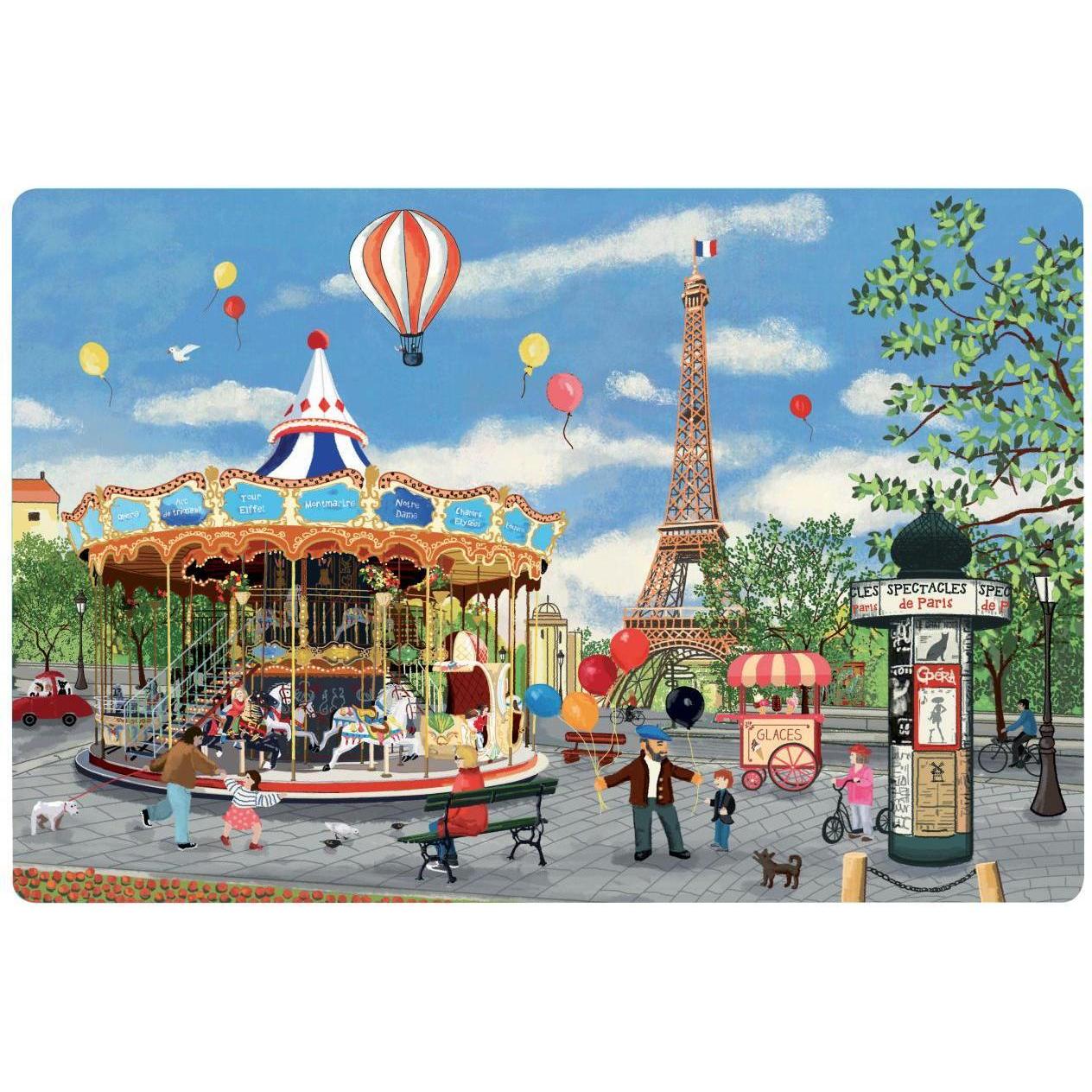 Winkler, Tischset, tischset karussell eiffelturm (30 x 45 cm)