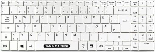 Nutritional values and ingredients Man & Machine Europe manmachi man&machine keyboard its cool white hygienickeyboard.usb.99 keys.en (DE, Cable)