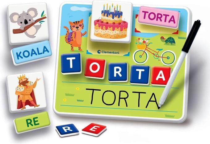 Produktbild Clementoni Sapientino Lerne Karten Alphabet und abwischbare Tafel, Lernen zu schreiben, Lernspiel (Italienisch)