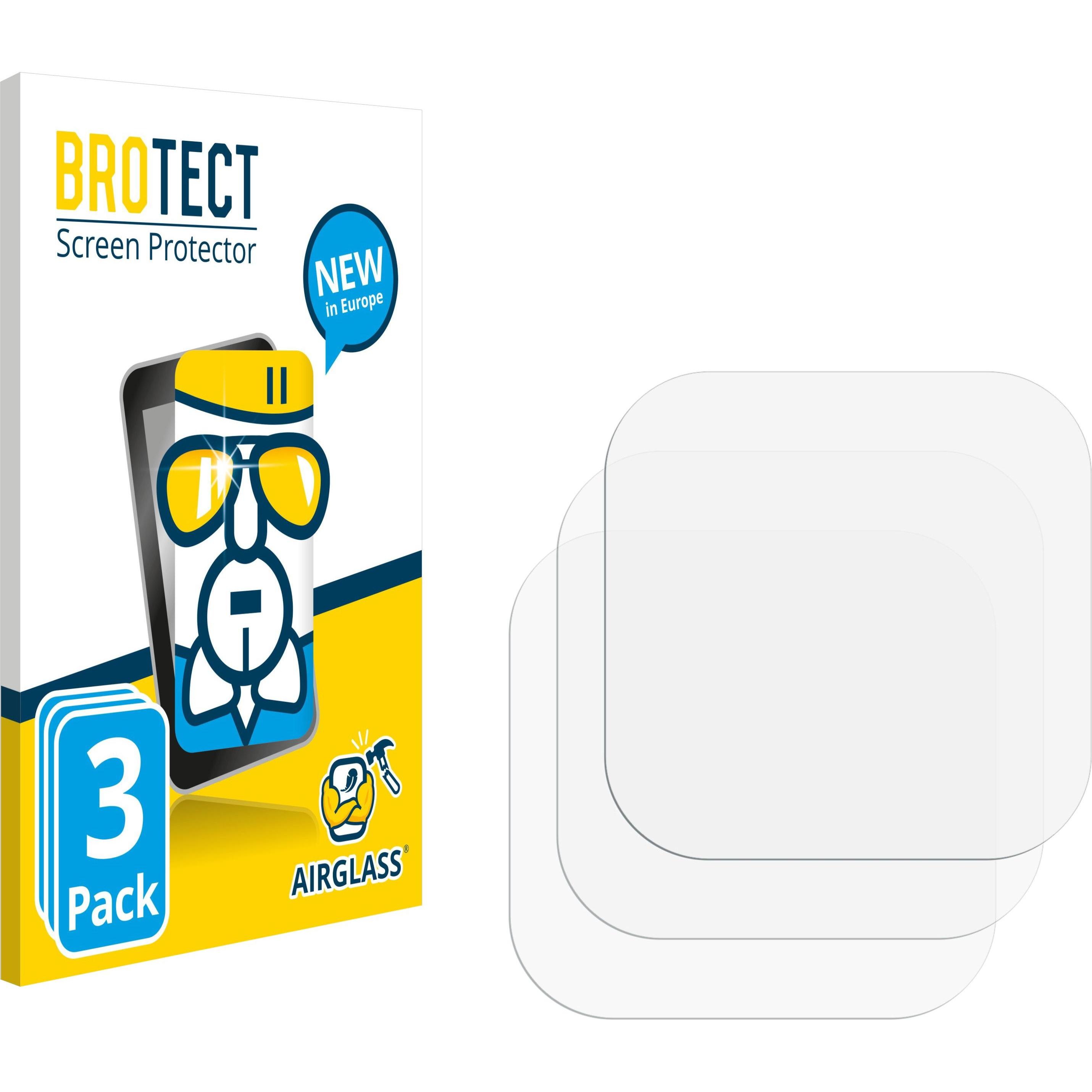 BROTECT AirGlass Panzerglasfolie (3 Stück, Xiaomi Redmi Note 9 Pro), Smartphone Schutzfolie, Transparent