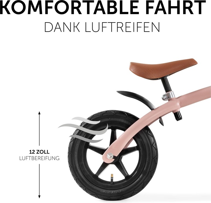Actual product image Hauck E Z Rider 12 Matt Rose (12")