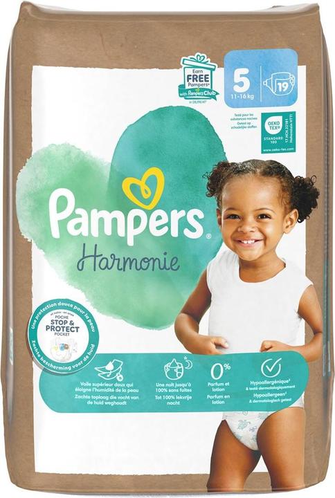 Produktbild Pampers Harmonie (Gr. 5, Tragepack, 19 Stück)