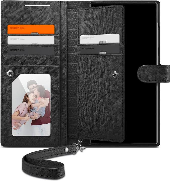 Produktbild Spigen Wallet "S" S928 czarny/black ACS07308 (Samsung Galaxy S24 Ultra)