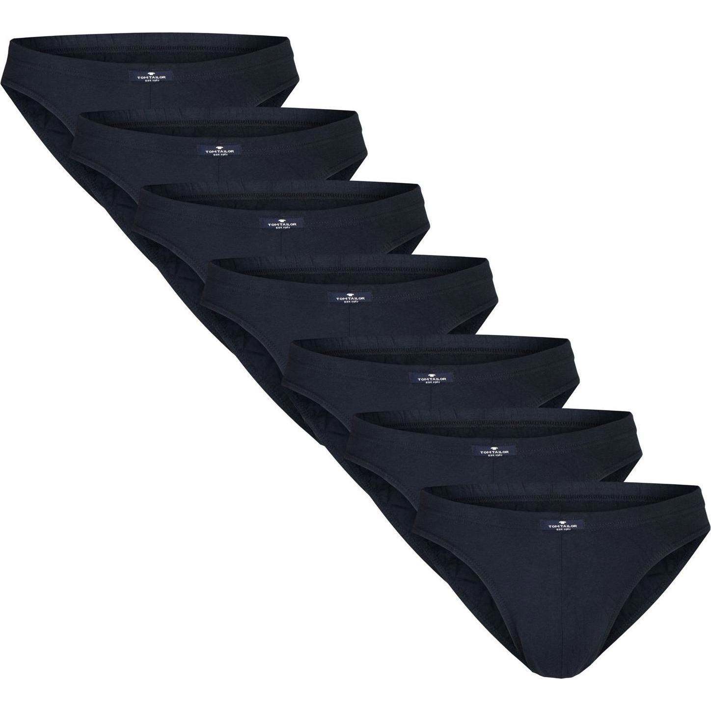 Tom Tailor, Herren, Unterhosen, Slips, Blau, (M, 7er Pack)