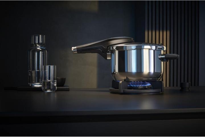 Immagine prodotto WMF Schnellkochtopf 4,5l Dampfkochtopf Perfect Premium Induktion Edelstahl 18/10 (22 cm, Cucina a vapore, Acciaio inossidabile)