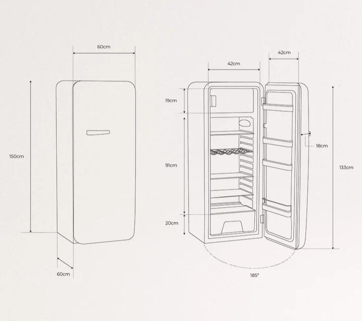 Produktbild Create Fridge Retro (281 l)