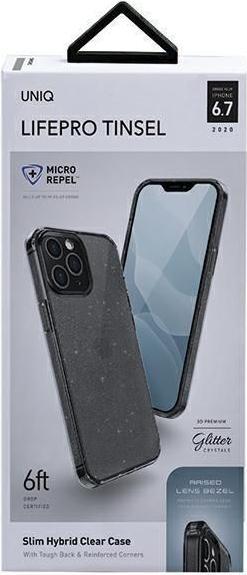 Produktbild Uniq Unique case LifePro Tinsel iPhone 12 Pro Max 6.7 quot black (Apple iPhone 12 Pro Max)