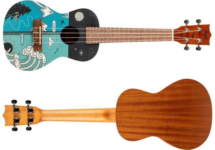 Produktbild Flight Art Series AUC-33 Two Seasons concert ukelele met gigbag (Konzert)