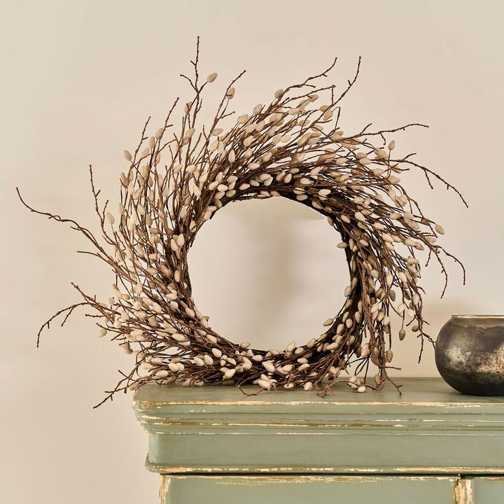 Actual product image Loberon Kranz Rivolex braun/weiss (15 cm, 70 cm)