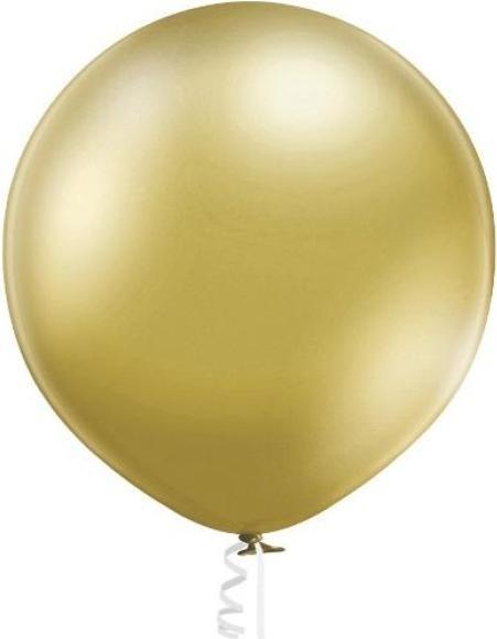 Produktbild Partydeco Luftballon Rund Glossy 60 cm, Gold (1 x)