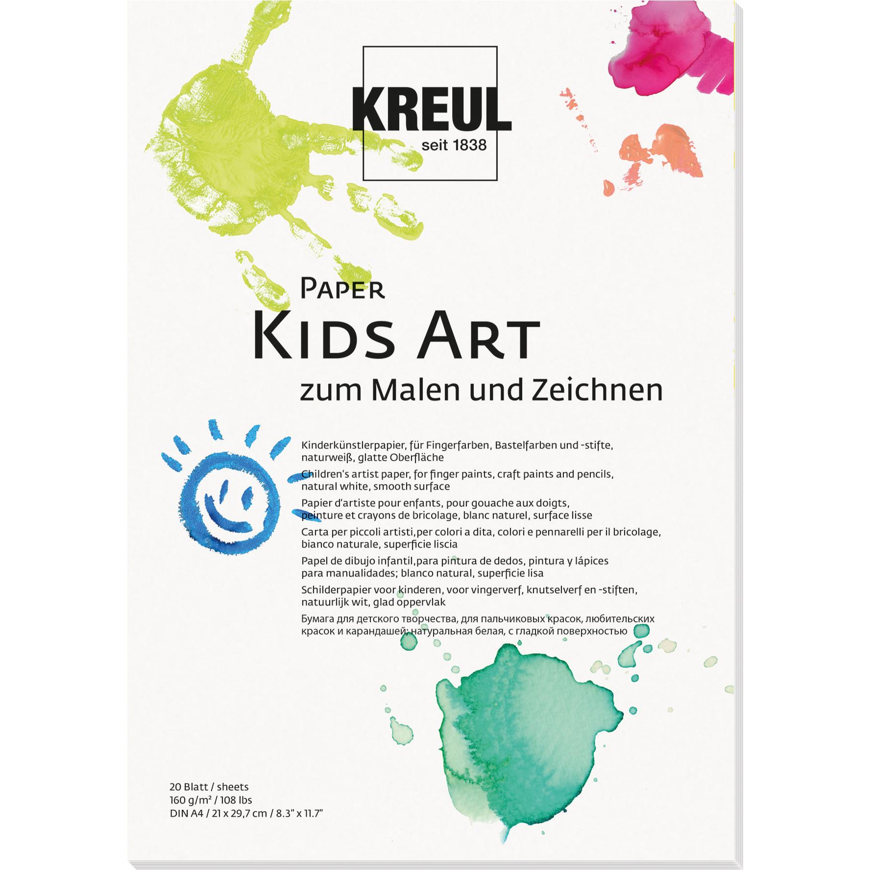 Kreul Kinderknstlerpapier "Paper Kids Art", DIN A3 (160 g/m², 20x) (27502)