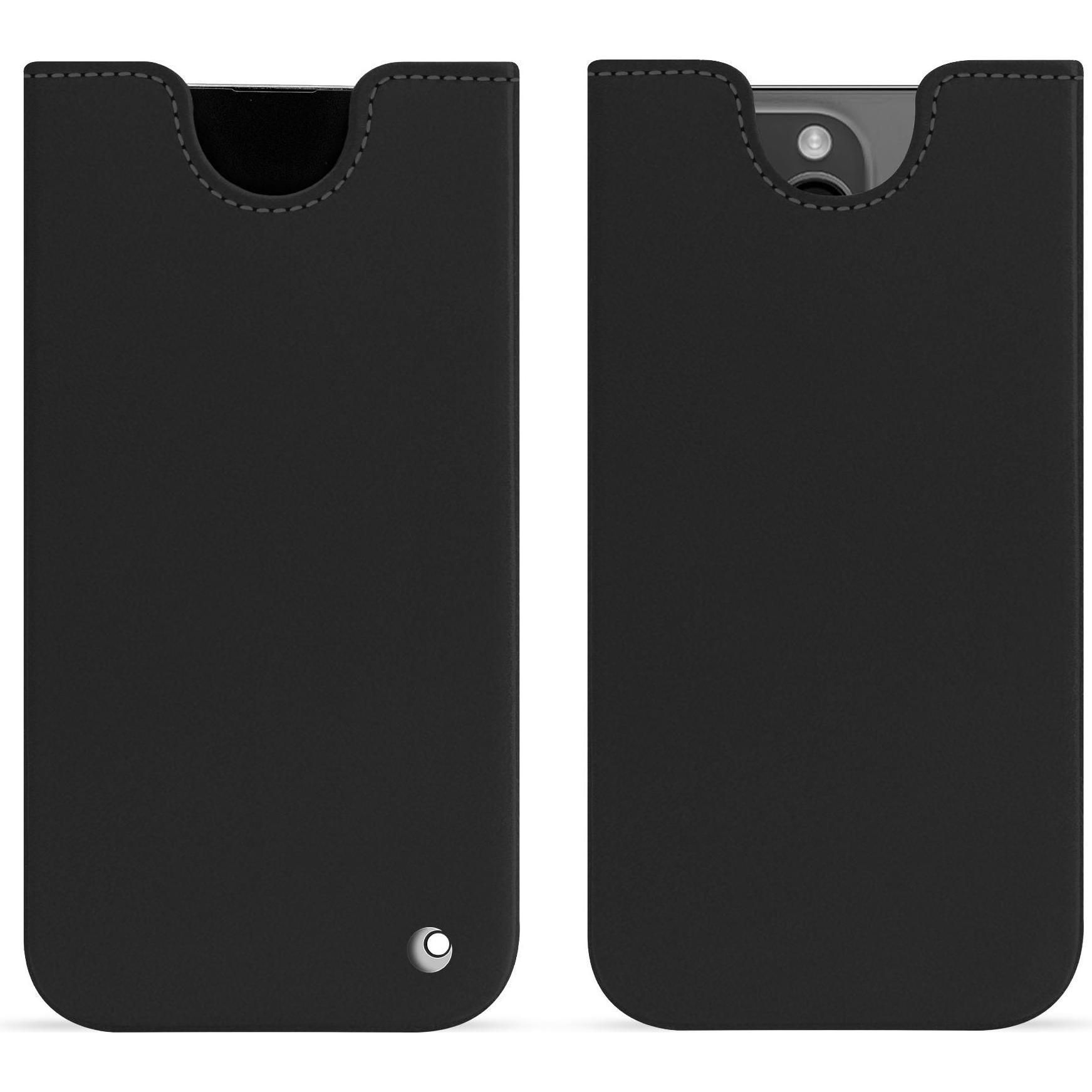 Noreve Lederschutzhülle (Apple iPhone 15 Pro Max), Smartphone Hülle, Schwarz