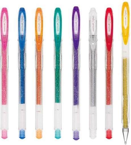 Produktbild Uni-ball SIGNO SPARKLING - Gelroller (Blau, Gold, Grün, Orange, Rot, Silber, Sparkling rosa, Violett)